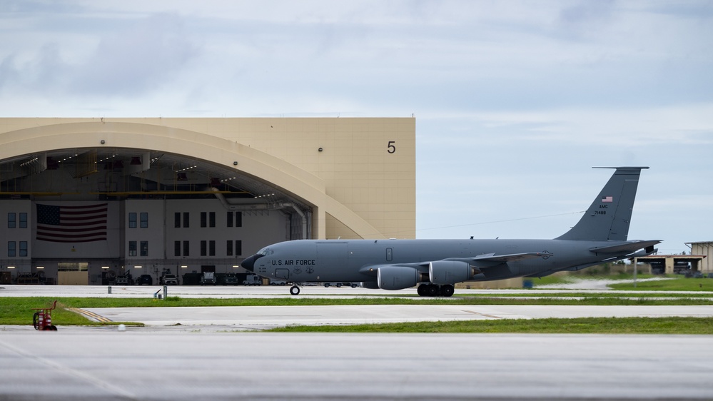 KC-135s arrive at Andersen AFB for 2025 Department-Level Exercise series