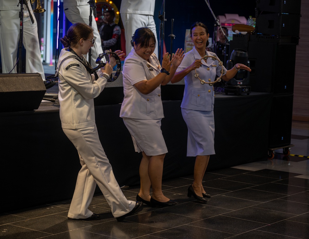 U.S. and Thai Navy Bands Perform Together at CARAT Thailand 2025