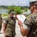 U.S. Marine Corps Capt. Tracy Receives Navy and Marine Corps Commendation Medal