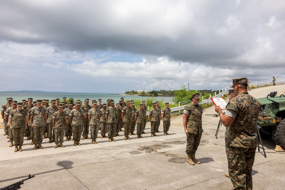 U.S. Marine Corps Capt. Tracy Receives Navy and Marine Corps Commendation Medal