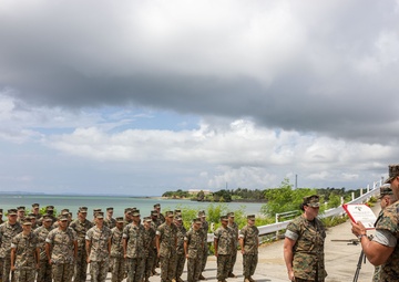 U.S. Marine Corps Capt. Tracy Receives Navy and Marine Corps Commendation Medal