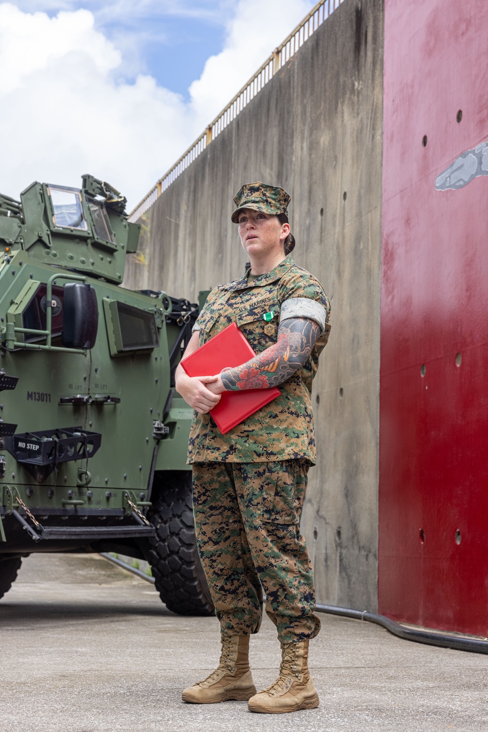 U.S. Marine Corps Capt. Tracy Receives Navy and Marine Corps Commendation Medal