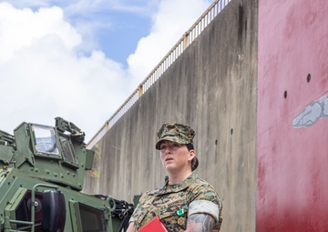 U.S. Marine Corps Capt. Tracy Receives Navy and Marine Corps Commendation Medal