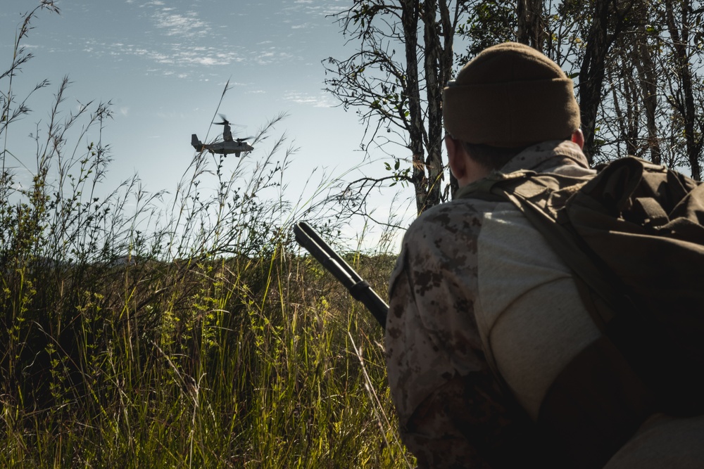 U.S. Marines Defend Weapons Cache During Talisman Sabre 25