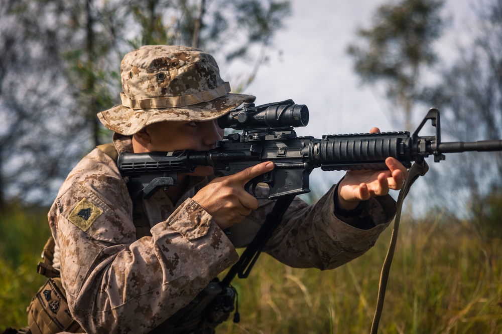 U.S. Marines Defend Weapons Cache During Talisman Sabre 25