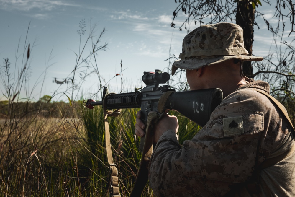 U.S. Marines Defend Weapons Cache During Talisman Sabre 25