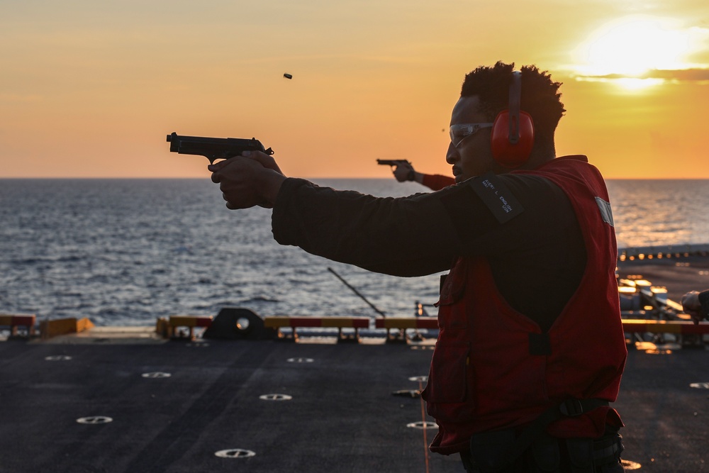 Live-Fire Exercise onboard USS Iwo Jima