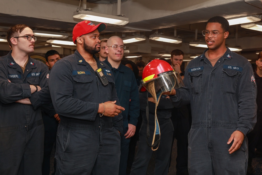 USS Iwo Jima General Quarters Training Evolution