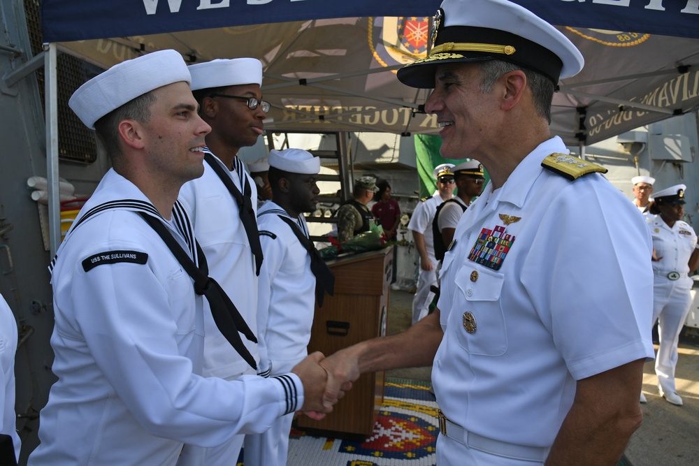 USS The Sullivans returns home from Deployment