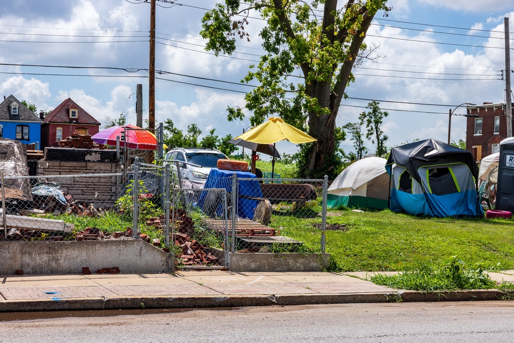 Tornado Damage in North St. Louis, Missouri