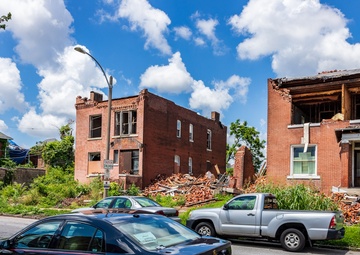 Tornado Damage in North St. Louis, Missouri