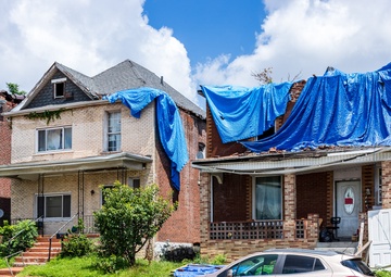 Tornado Damage in North St. Louis, Missouri