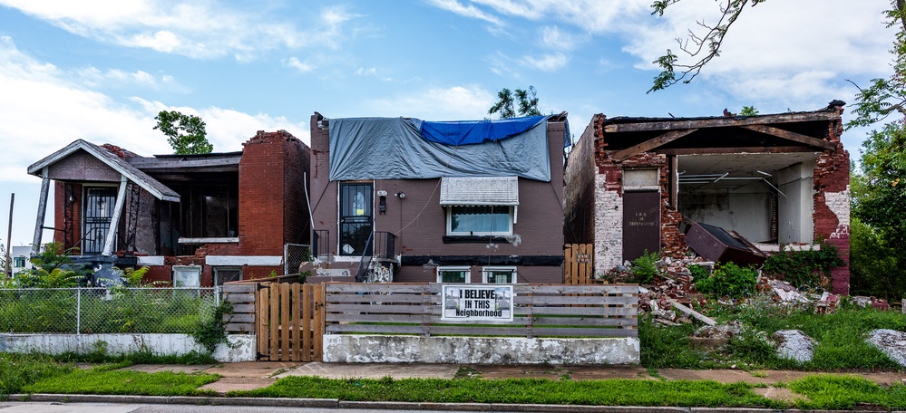 Tornado Damage in North St. Louis, Missouri