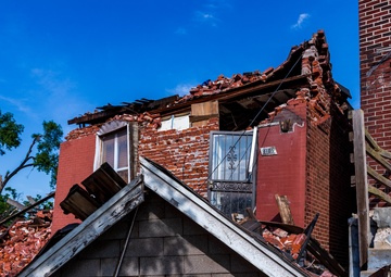 Tornado Damage in North St. Louis, Missouri