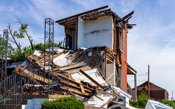 Tornado Damage in North St. Louis, Missouri