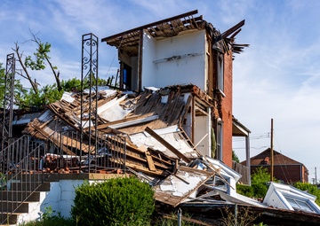 Tornado Damage in North St. Louis, Missouri