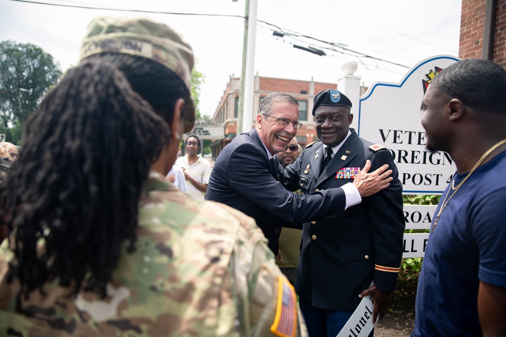 Retired Col. Robert M. Nugent Honored at Ribbon Cutting Ceremony for Revitalized VFW Post