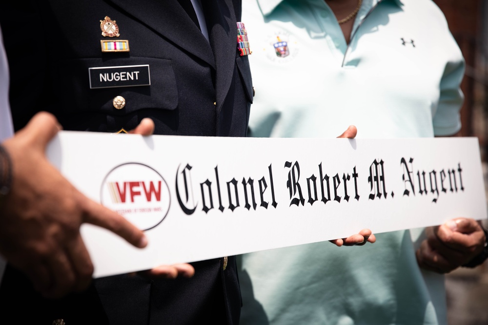 Retired Col. Robert M. Nugent Honored at Ribbon Cutting Ceremony for Revitalized VFW Post
