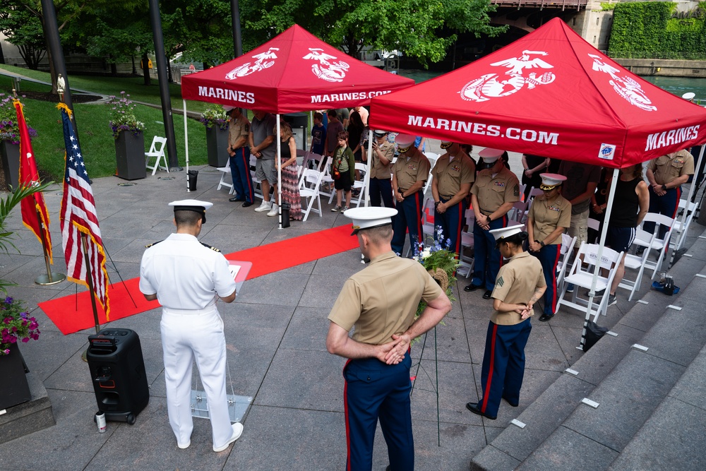 Marine Week Chicago 2025:  Wreath Laying Ceremony