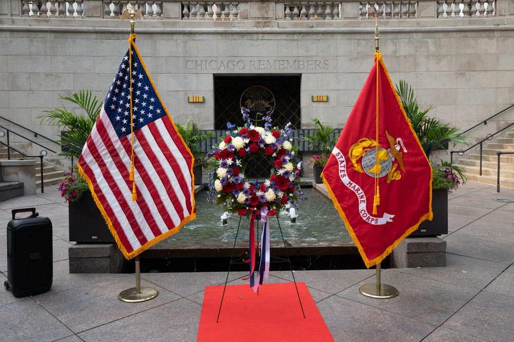 Marine Week Chicago 2025:  Wreath Laying Ceremony