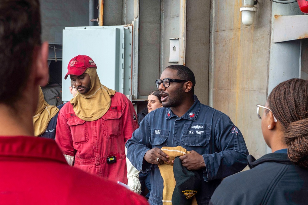 USS Theodore Roosevelt Damage Control Drill