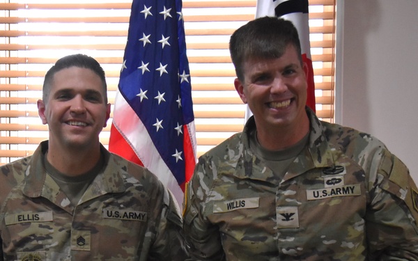 Army engineer reenlists with his daughter at his side in South Korea