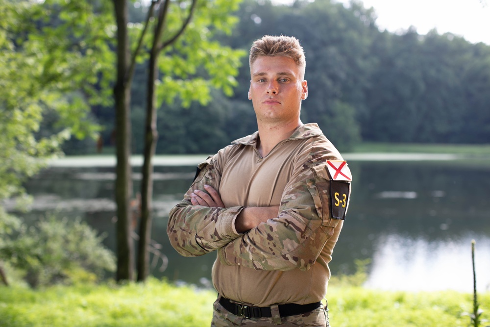 Spc. Jaden T. Hughes competes in the 2025 Best Warrior Competition