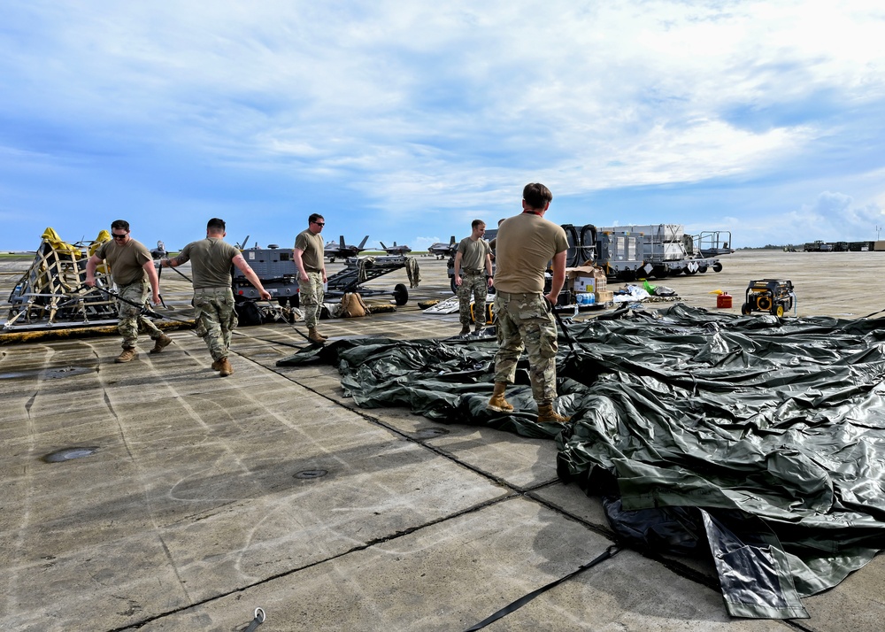 354th AEW CIC build C2 shelter for REFORPAC 25