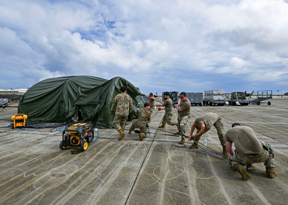 354th AEW CIC build C2 shelter for REFORPAC 25
