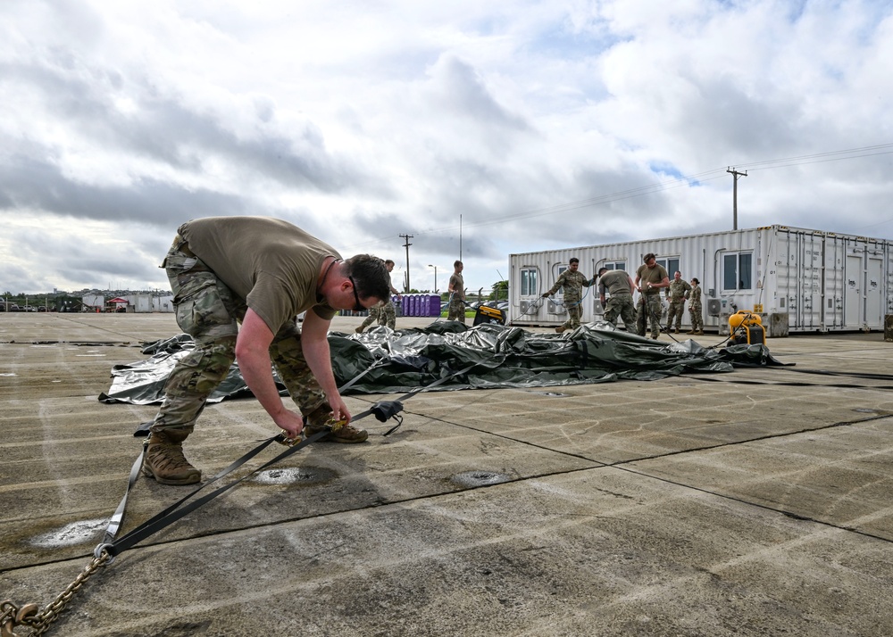 354th AEW CIC build C2 shelter for REFORPAC 25