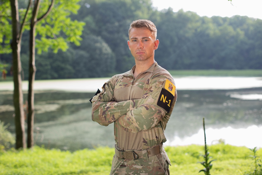 Sgt. Kristopher Piwowarczyk competes in the 2025 Best Warrior Competition