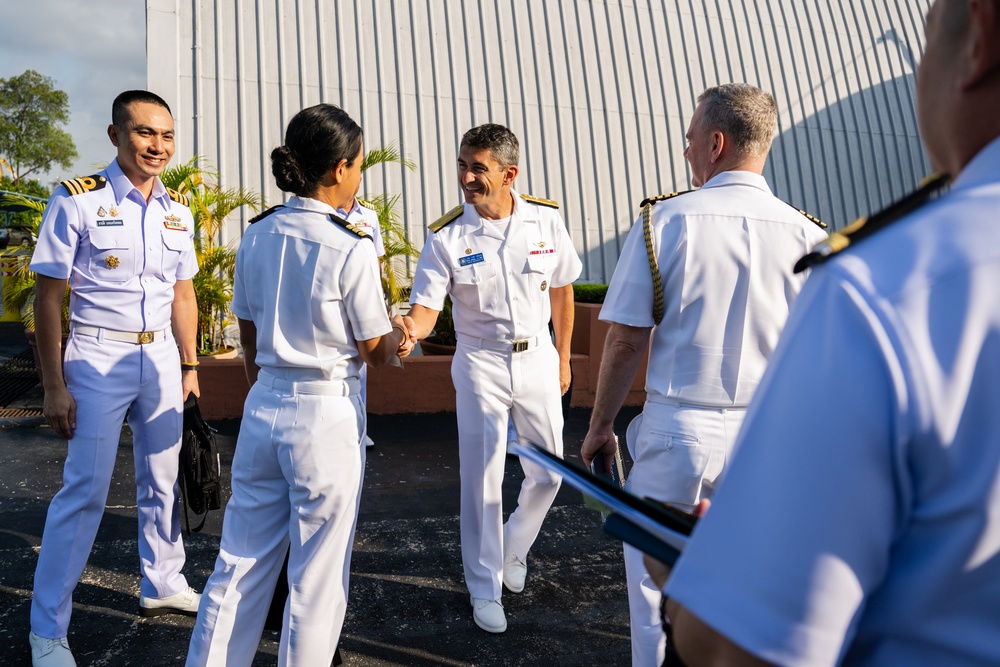 Royal Thai Navy Vice Admiral Benjapon Rusakul Visits COMLOG WESTPAC, July 10, 2025