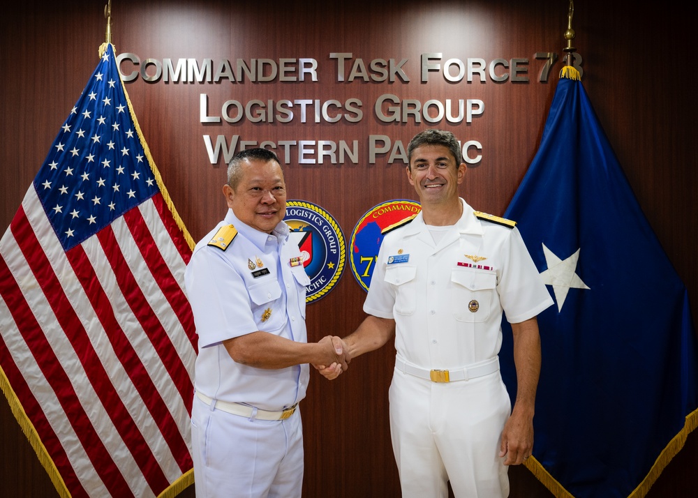 Royal Thai Navy Vice Admiral Benjapon Rusakul Visits COMLOG WESTPAC, July 10, 2025