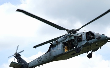 HSC-7 aircrew conduct training onboard Naval Weapons Station Yorktown