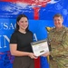 USAG Okinawa Hosts a Recognition Ceremony for an Army Community Service front desk clerk