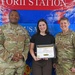 USAG Okinawa Hosts a Recognition Ceremony for an Army Community Service front desk clerk