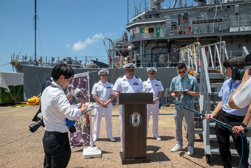 USS Warrior Arrives to Niigata, Japan