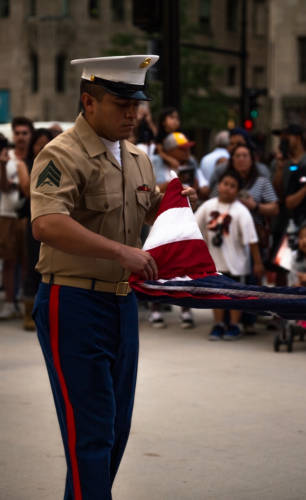 Marine Week Chicago 2025: Evening colors ceremony