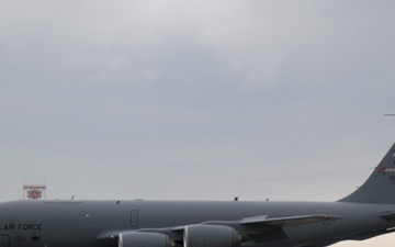 Aircraft Arrive at Yokota Air Base