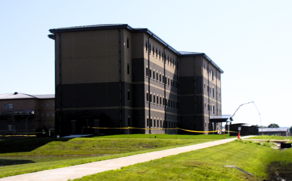 July 2025 construction operations for South Barracks Project at Fort McCoy
