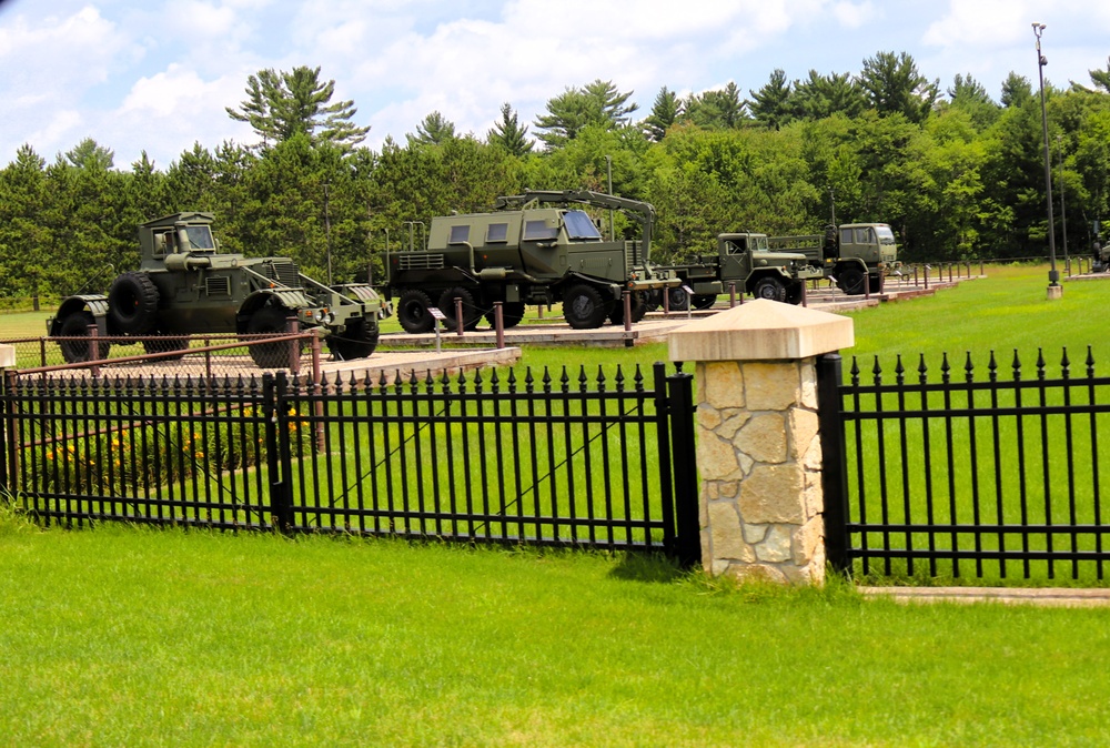 Equipment Park at Fort McCoy's Commemorative Area