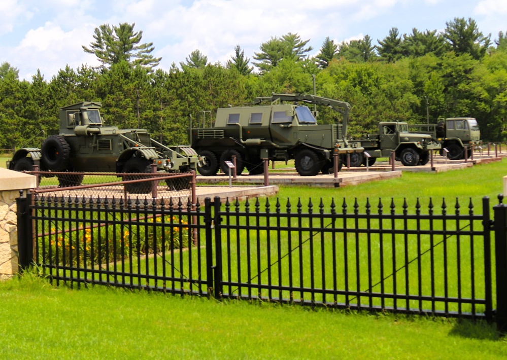 Equipment Park at Fort McCoy's Commemorative Area