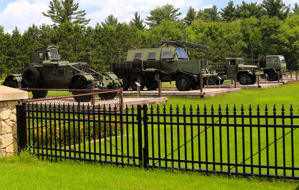 Equipment Park at Fort McCoy's Commemorative Area