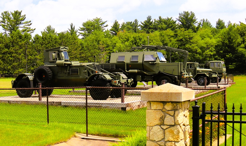 Equipment Park at Fort McCoy's Commemorative Area