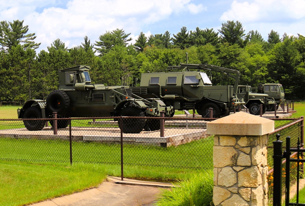 Equipment Park at Fort McCoy's Commemorative Area