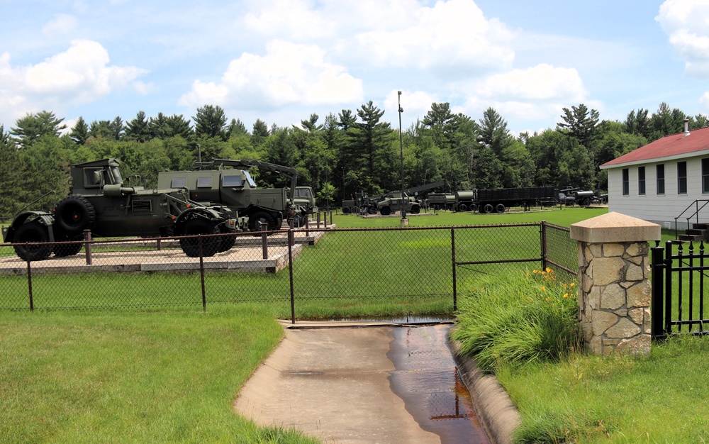 Equipment Park at Fort McCoy's Commemorative Area