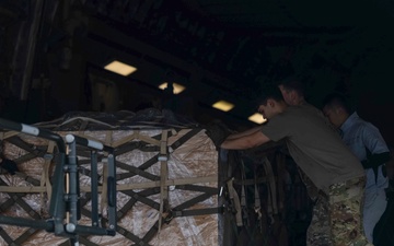 U.S. Airmen with 177th Fighter Wing and 437th Airlift Wing land at MCAS Iwakuni for exercise Resolute Force Pacific