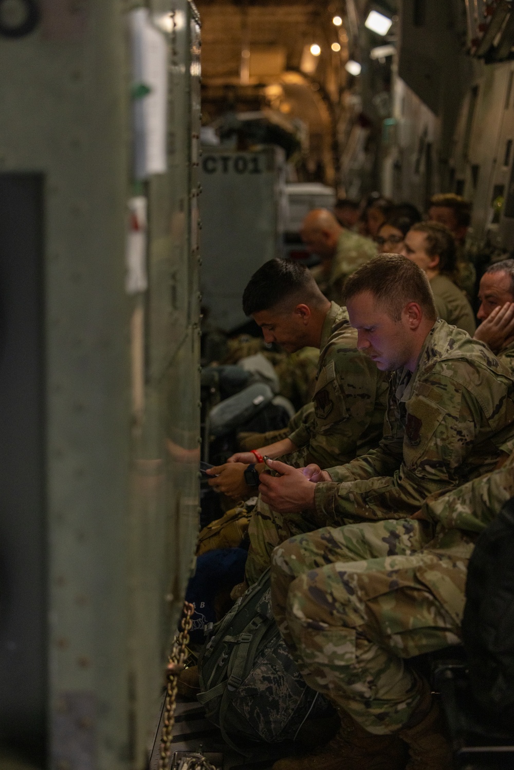 U.S. Airmen with 177th Fighter Wing and 437th Airlift Wing land at MCAS Iwakuni for exercise Resolute Force Pacific