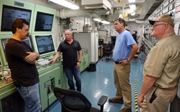 MSCEURAF Commodore Visits USNS Laramie in Limassol, Cyprus