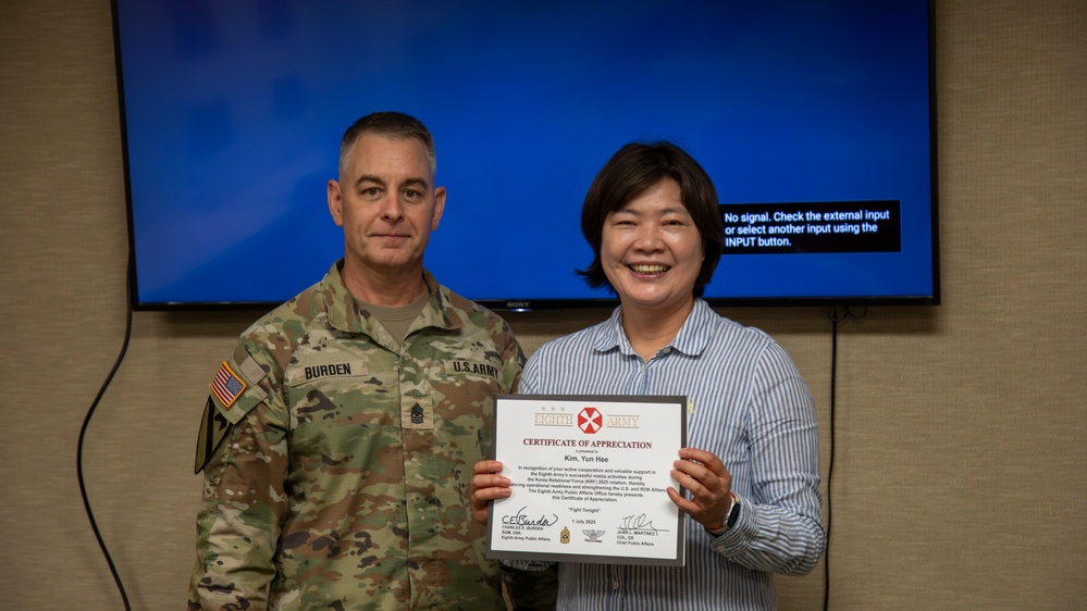 Certificate of Appreciation Rewarding Ceremony